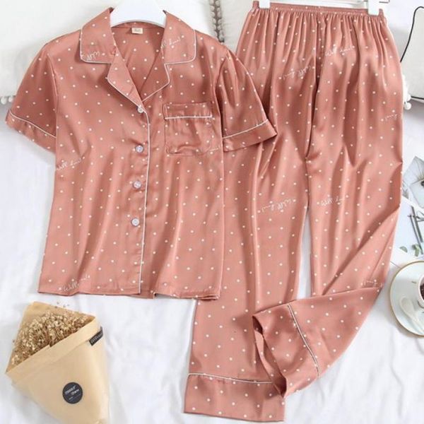 women's sleepwear short sleeve pajamas suit for women satin pyjamas 2pcs shirt&pants set printed faux silk loungewear home cl, Black;red
women's sleepwear short sleeve pajamas suit for women satin pyjamas 2pcs shirt&pants set printed faux silk loungewear home cl, Black;red