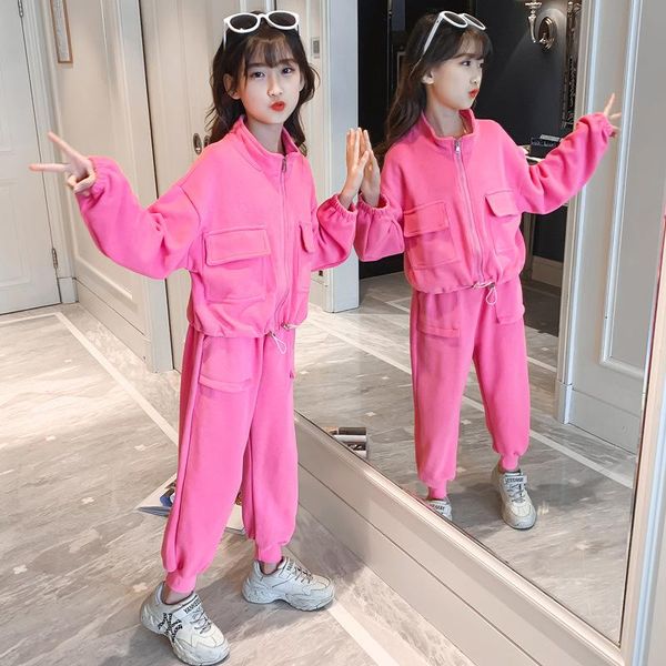 clothing sets corduroy kids hooded jacket girls clothes set zipper sweatshirt & pants 2pcs sport suits teenager tracksuits children, White
clothing sets corduroy kids hooded jacket girls clothes set zipper sweatshirt & pants 2pcs sport suits teenager tracksuits children, White