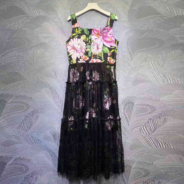 dress seqinyy summer female runway fashion design crystal button midi flowers printing strapless lace, Black;gray
dress seqinyy summer female runway fashion design crystal button midi flowers printing strapless lace, Black;gray
