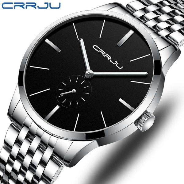wristwatches crrju fashion men watch luxury silver black stainless steel quartz wristwatch casual sport waterproof clock relogio masculino, Slivery;brown
wristwatches crrju fashion men watch luxury silver black stainless steel quartz wristwatch casual sport waterproof clock relogio masculino, Slivery;brown