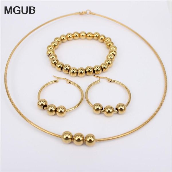 earrings & necklace smooth stainless steel bead sets (bracelet earring collar) 4 options size 30mm-70mm diameter, Silver
earrings & necklace smooth stainless steel bead sets (bracelet earring collar) 4 options size 30mm-70mm diameter, Silver