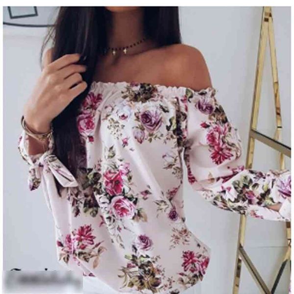 kayotuas women blouse off-the-shoulder elegant floral print shirt casual fashion summer long sleeve loose ladies clothing 210522, White
kayotuas women blouse off-the-shoulder elegant floral print shirt casual fashion summer long sleeve loose ladies clothing 210522, White