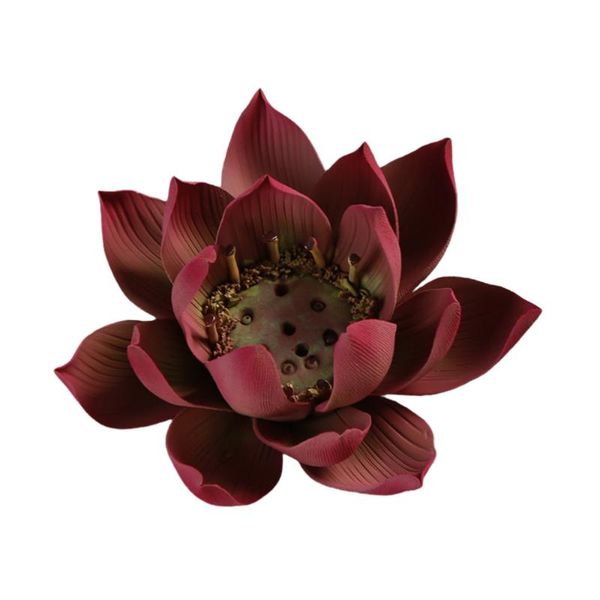 fragrance lamps 1pc lotus shaped incense holder decorative ceramic censer household base
fragrance lamps 1pc lotus shaped incense holder decorative ceramic censer household base