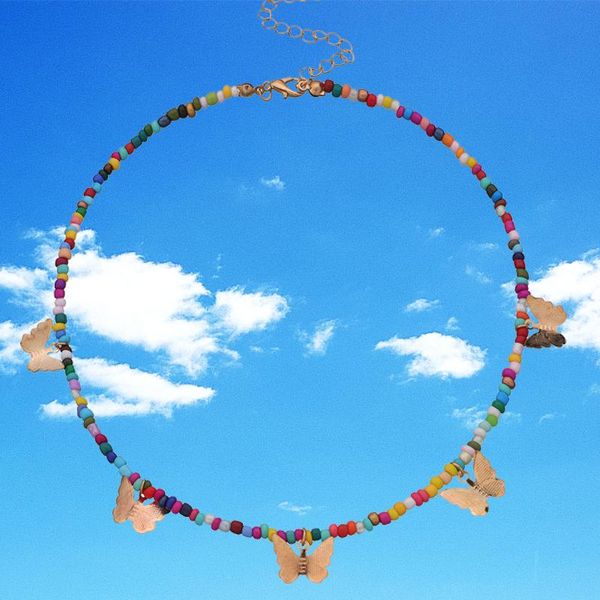 chokers bohemian beads butterfly choker necklace statement short collar clavicle chain for women jewelry bijoux, Golden;silver
chokers bohemian beads butterfly choker necklace statement short collar clavicle chain for women jewelry bijoux, Golden;silver