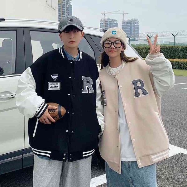 roora lovers jacket oversize spring and autumn ins color blocking sports men's hiphop baseball jacket, Black
roora lovers jacket oversize spring and autumn ins color blocking sports men's hiphop baseball jacket, Black