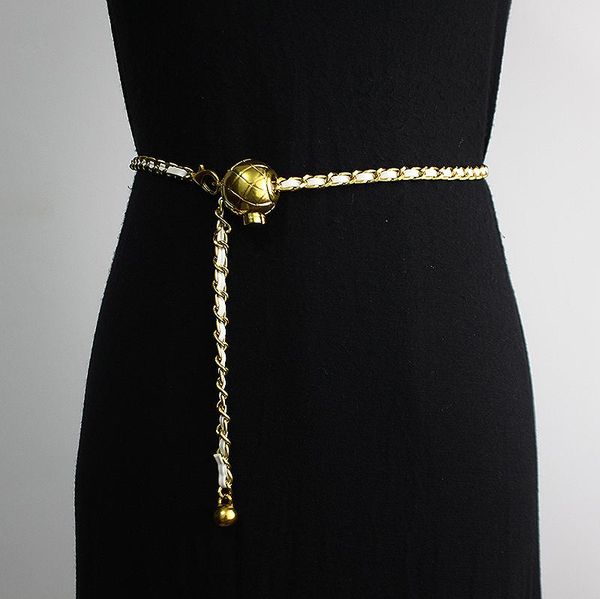 belt women's small fragrance decorative sweater waist chain with skirt suit fashion versatile woven belts, Black;brown
belt women's small fragrance decorative sweater waist chain with skirt suit fashion versatile woven belts, Black;brown