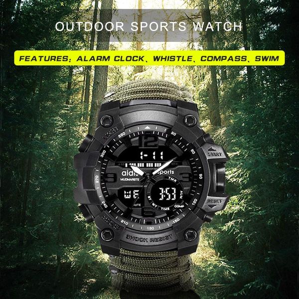 wristwatches addies sports mens watch 50m compass multifunction military lcd digital satch swiss waterproof luminous wrist, Slivery;brown
wristwatches addies sports mens watch 50m compass multifunction military lcd digital satch swiss waterproof luminous wrist, Slivery;brown