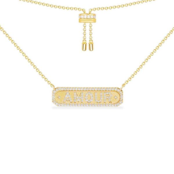adjustable women's cubic letter statement necklace gold chain luxury jewelry store 2021 cadeau pendant necklaces, Silver
adjustable women's cubic letter statement necklace gold chain luxury jewelry store 2021 cadeau pendant necklaces, Silver