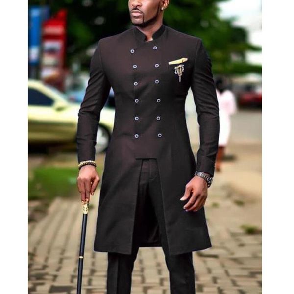 men's suits & blazers double breasted formal men for wedding with stand collar groom tuxedos 2 piece male fashion long jacket pant prom, White;black
men's suits & blazers double breasted formal men for wedding with stand collar groom tuxedos 2 piece male fashion long jacket pant prom, White;black