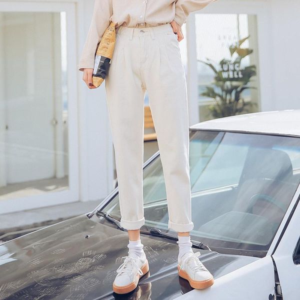 women high waist denim harem pants 2021 spring summer fashion ankle-length casual jeans loose cotton vintage women's, Blue
women high waist denim harem pants 2021 spring summer fashion ankle-length casual jeans loose cotton vintage women's, Blue