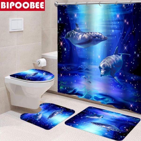ocean dolphin 3d shower curtain undersea scenery bath mats set mildew proof bathroom curtains washroom toilet cover non-slip rug
ocean dolphin 3d shower curtain undersea scenery bath mats set mildew proof bathroom curtains washroom toilet cover non-slip rug