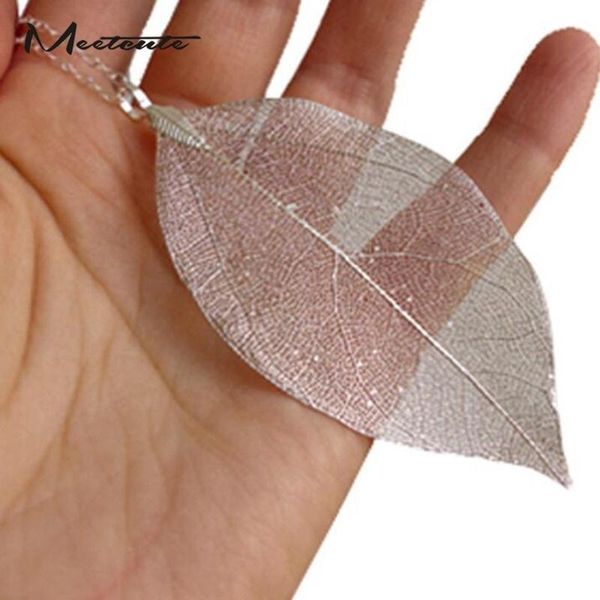 pendant necklaces meetcute true leaves pendants necklace female silve/gold color long sweater chain statement for woman jewelry gift, Silver
pendant necklaces meetcute true leaves pendants necklace female silve/gold color long sweater chain statement for woman jewelry gift, Silver