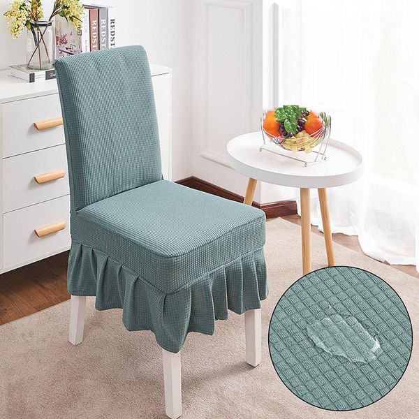 chair covers waterproof polar fleece cover with pleated skirt edge kitchen solid color plaid elastic stretch seat dining r 
chair covers waterproof polar fleece cover with pleated skirt edge kitchen solid color plaid elastic stretch seat dining r