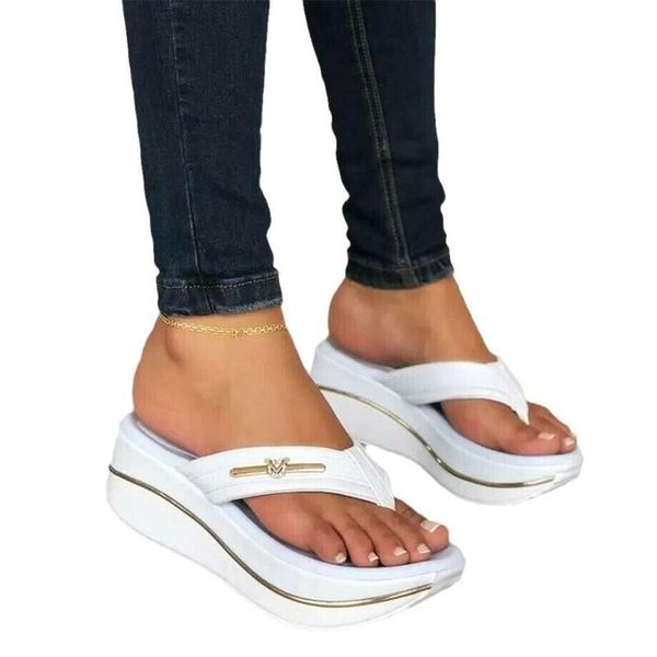 slippers flip flops ladies platform big size wedge 2021 fashion women summer casual simple high heels thick bottom, Black
slippers flip flops ladies platform big size wedge 2021 fashion women summer casual simple high heels thick bottom, Black