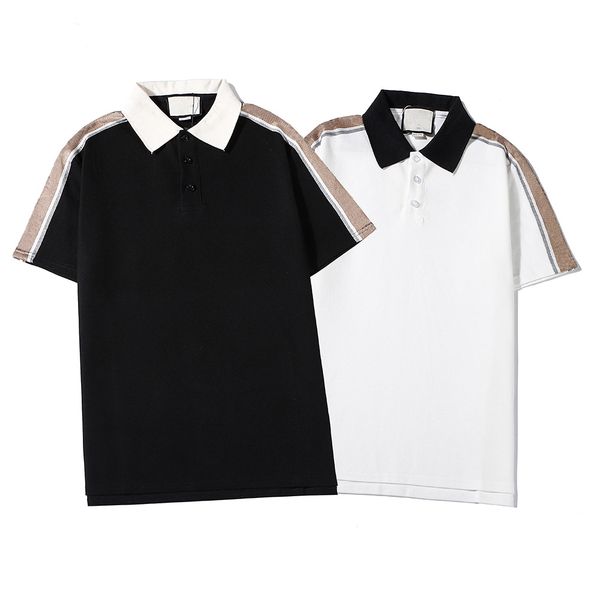 fashion men's polo shirts brand classic t-shirt men's designer short sleeve summer lapel letter print solid color 2022, White;black
fashion men's polo shirts brand classic t-shirt men's designer short sleeve summer lapel letter print solid color 2022, White;black
