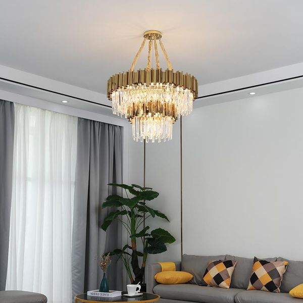 chandeliers living room luxury gold steel k9 crystal large round luminarias hanging lamp led indoor lighting lamparas fixture
chandeliers living room luxury gold steel k9 crystal large round luminarias hanging lamp led indoor lighting lamparas fixture
