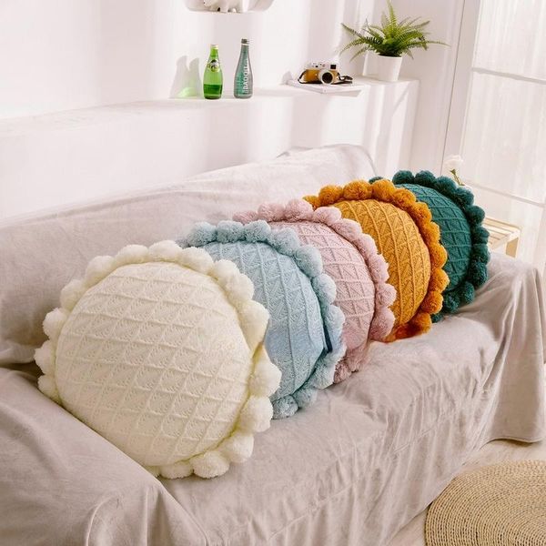 pillow creative round ball throw bedroom futon knitting cushion office living room three-dimensional hollow seat pad decor home
pillow creative round ball throw bedroom futon knitting cushion office living room three-dimensional hollow seat pad decor home