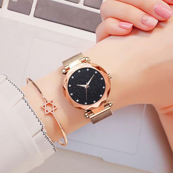 wristwatches starry star series womens watch magnet buckle lazy quartz watches female rose gold relogio feminino, Slivery;brown
wristwatches starry star series womens watch magnet buckle lazy quartz watches female rose gold relogio feminino, Slivery;brown