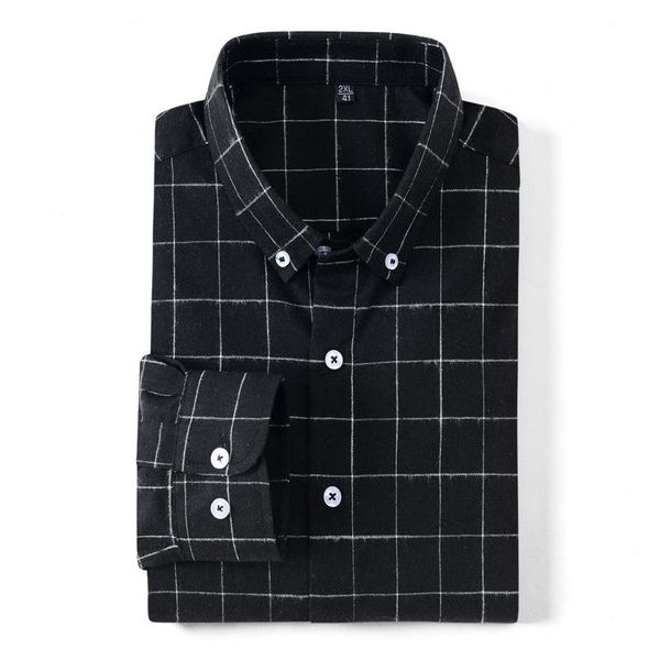 quality men's long sleeve plaid checked brushed dress shirt slim fit soft casual flannel shirts men clothing striped, White;black
quality men's long sleeve plaid checked brushed dress shirt slim fit soft casual flannel shirts men clothing striped, White;black