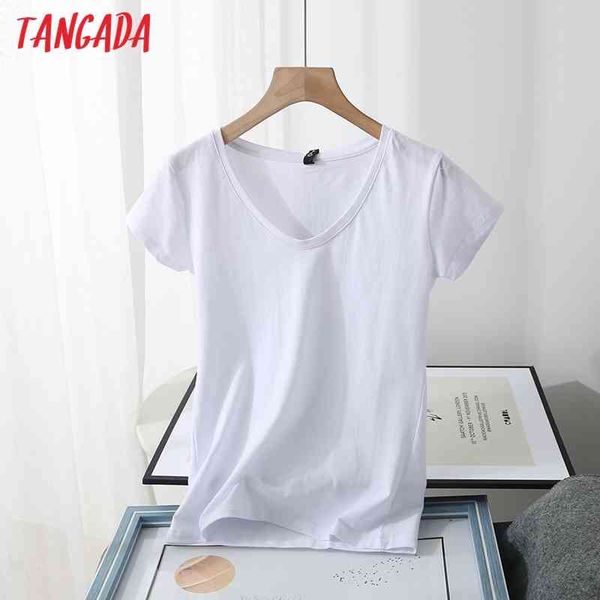 women summer v neck cotton t short sleeve tees ladies casual tee shirt street wear 6d02 210416, White
women summer v neck cotton t short sleeve tees ladies casual tee shirt street wear 6d02 210416, White