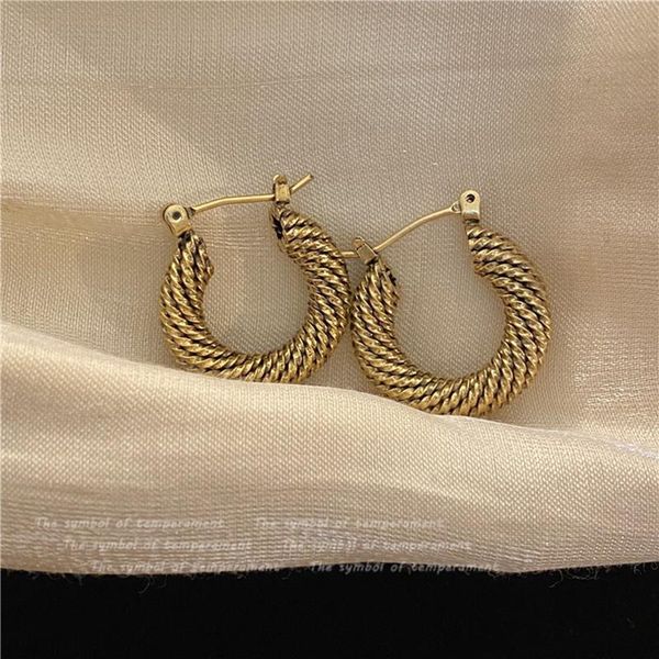 hoop & huggie bronze heavy metal texture retro twist simple earrings net red ins fashion trend street style women's dangler jewelry, Golden;silver
hoop & huggie bronze heavy metal texture retro twist simple earrings net red ins fashion trend street style women's dangler jewelry, Golden;silver