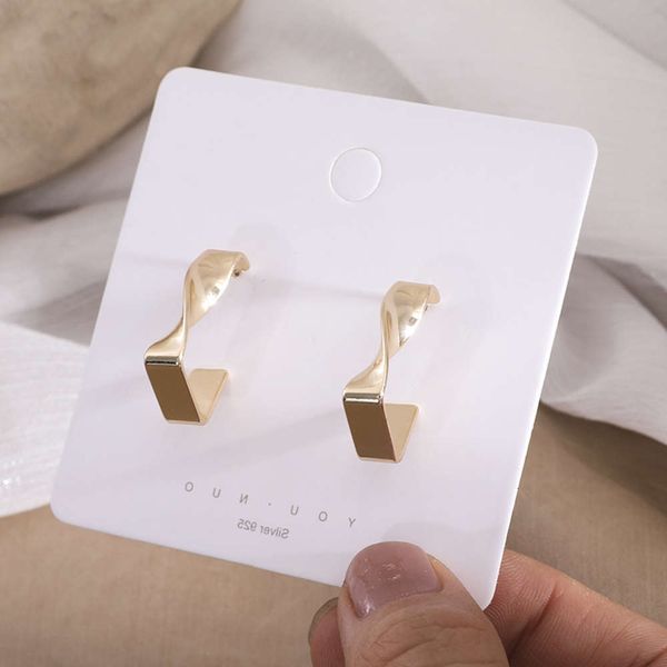earrings s925 silver needle geometric square twisted metal stud temperament simple small earrings ear accessories women, Golden
earrings s925 silver needle geometric square twisted metal stud temperament simple small earrings ear accessories women, Golden