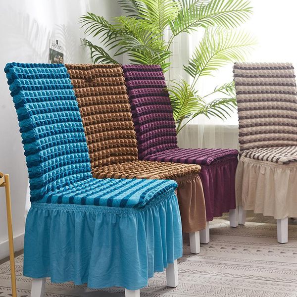 bubble skirt elasticity universal one-piece dining table seat cover chair fabric european style plaid padded covers
bubble skirt elasticity universal one-piece dining table seat cover chair fabric european style plaid padded covers