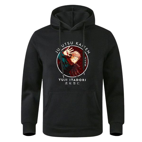men's hoodies & sweatshirts jujutsu kaisen yuji itadori anime cartoon print hoodie man casual loose autum winter oversized streetwear, Black
men's hoodies & sweatshirts jujutsu kaisen yuji itadori anime cartoon print hoodie man casual loose autum winter oversized streetwear, Black