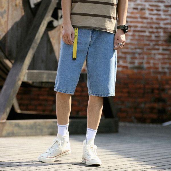 men's jeans clothing ribbon denim shorts solid color fashion casual loose summer trend straight five-point pants overalls, Blue
men's jeans clothing ribbon denim shorts solid color fashion casual loose summer trend straight five-point pants overalls, Blue