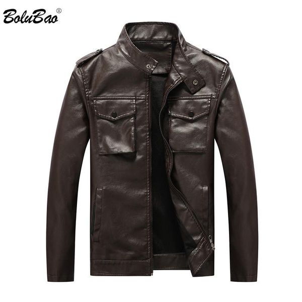 men's fur & faux bolubao brand men fashion leather jackets autumn solid color jacket pocket zipper biker coat male, Black
men's fur & faux bolubao brand men fashion leather jackets autumn solid color jacket pocket zipper biker coat male, Black