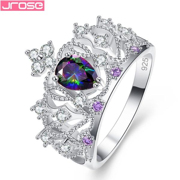 cluster rings jrose crown fashion princess queen jewelry blue white rainbow cubic zirconia silver ring size 6 7 8 9 for women lady gifts, Golden;silver
cluster rings jrose crown fashion princess queen jewelry blue white rainbow cubic zirconia silver ring size 6 7 8 9 for women lady gifts, Golden;silver
