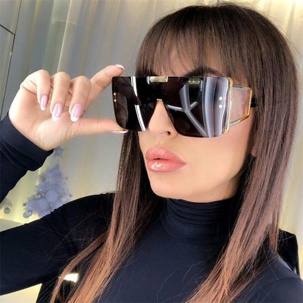 sunglasses square oversized one lens retro men women fashion shades uv400 vintage glasses, White;black
sunglasses square oversized one lens retro men women fashion shades uv400 vintage glasses, White;black