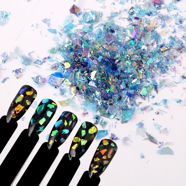 7g holographic nail candy wrapper glitter flakes art mylar mermaids broken glass mirror stickers decorations, Silver;gold
7g holographic nail candy wrapper glitter flakes art mylar mermaids broken glass mirror stickers decorations, Silver;gold