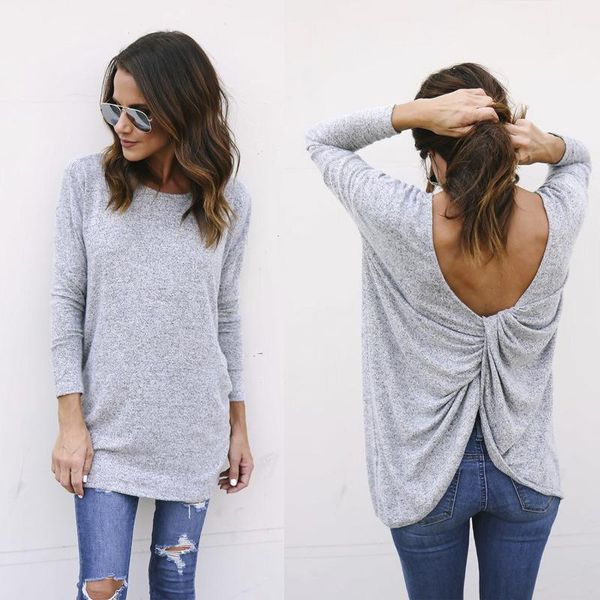 women's sweaters woman sweater europe and american style o-neck 2021 basic female knit ladies backless ruched long, White;black
women's sweaters woman sweater europe and american style o-neck 2021 basic female knit ladies backless ruched long, White;black