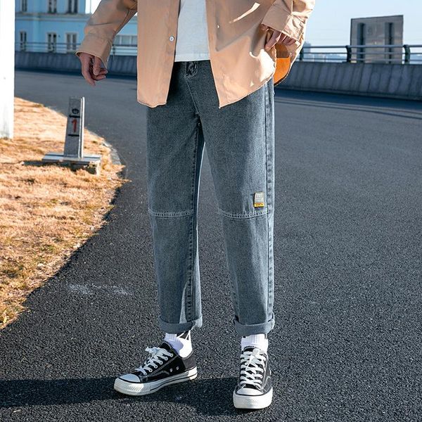 men's jeans summer denim casual pants mid waist blue ankle length male youth korean straight mens handsome pencil trousers
men's jeans summer denim casual pants mid waist blue ankle length male youth korean straight mens handsome pencil trousers