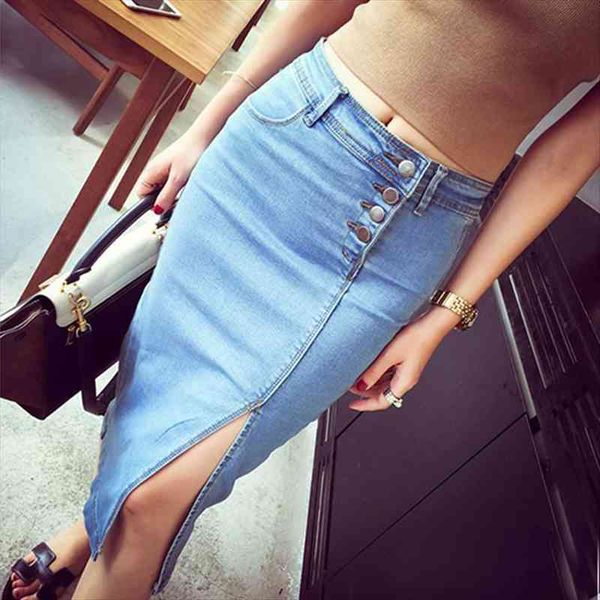 high waist denim stretch women skirt midi pencil korean fashion side split jeans bodycon skirts womens c403, Black
high waist denim stretch women skirt midi pencil korean fashion side split jeans bodycon skirts womens c403, Black