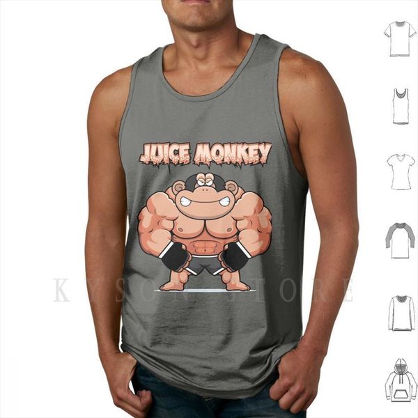 juiced monkey tank vest 100% cotton gorilla strong kettlebell fitness juice, White;black
juiced monkey tank vest 100% cotton gorilla strong kettlebell fitness juice, White;black