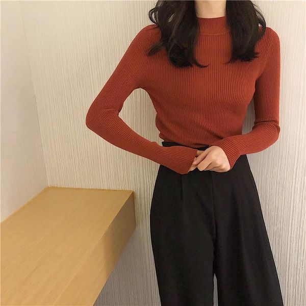 women's sweaters 2021 women pullovers sweater autumn winter turtleneck knitted long sleeve short slim girls, White;black
women's sweaters 2021 women pullovers sweater autumn winter turtleneck knitted long sleeve short slim girls, White;black