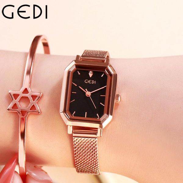 wristwatches gedi simple women rectangle quartz bracelet watches waterproof stainless steel mesh band lady fashion rose gold clock, Slivery;brown
wristwatches gedi simple women rectangle quartz bracelet watches waterproof stainless steel mesh band lady fashion rose gold clock, Slivery;brown
