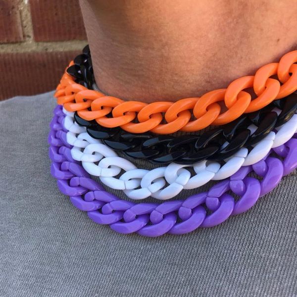 chokers colorful necklace thick chain acrylic fashion simple short choker for mens womans jewellery clavicle, Golden;silver
chokers colorful necklace thick chain acrylic fashion simple short choker for mens womans jewellery clavicle, Golden;silver