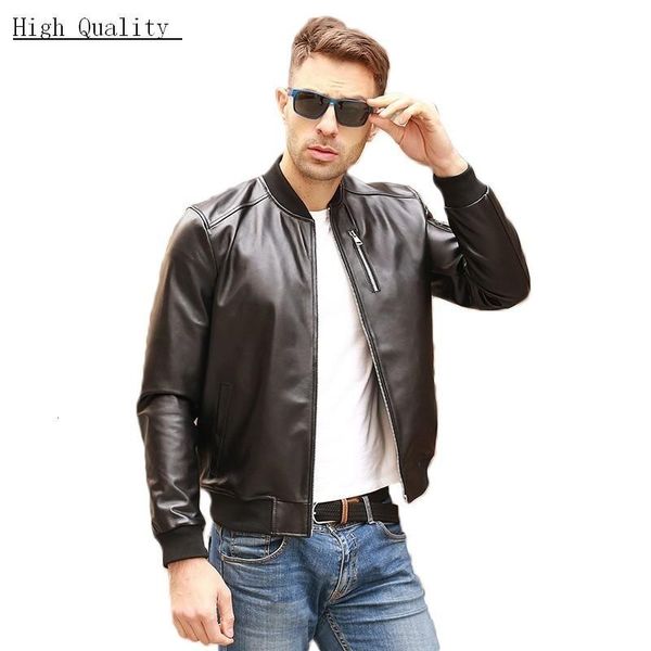 men's leather & faux autumn black aviation genuine bomber jacket men sheepskin real flight slim pilot coats veste cuir homme
men's leather & faux autumn black aviation genuine bomber jacket men sheepskin real flight slim pilot coats veste cuir homme