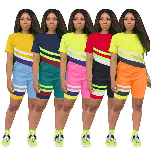 women's tracksuits fnoce 2021 sporty women two pieces sets summer striped print +jogger shorts leggings suit fitness outfit, Gray
women's tracksuits fnoce 2021 sporty women two pieces sets summer striped print +jogger shorts leggings suit fitness outfit, Gray