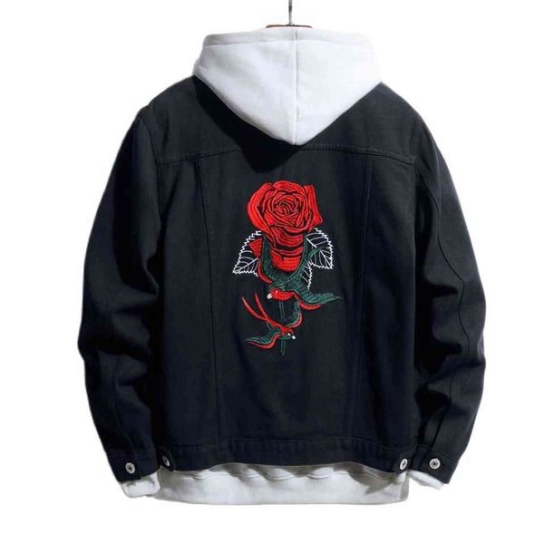 denim jacket men fashion embroidery floral mens jean jacket coat trun down collar casual mens clothing motorcycle denim jacket y1122, Black;brown
denim jacket men fashion embroidery floral mens jean jacket coat trun down collar casual mens clothing motorcycle denim jacket y1122, Black;brown