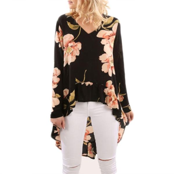 autumn women ladies floral printed asymmetric shirts blouse long sleeve v-neck loose casual blouses women's &, White
autumn women ladies floral printed asymmetric shirts blouse long sleeve v-neck loose casual blouses women's &, White