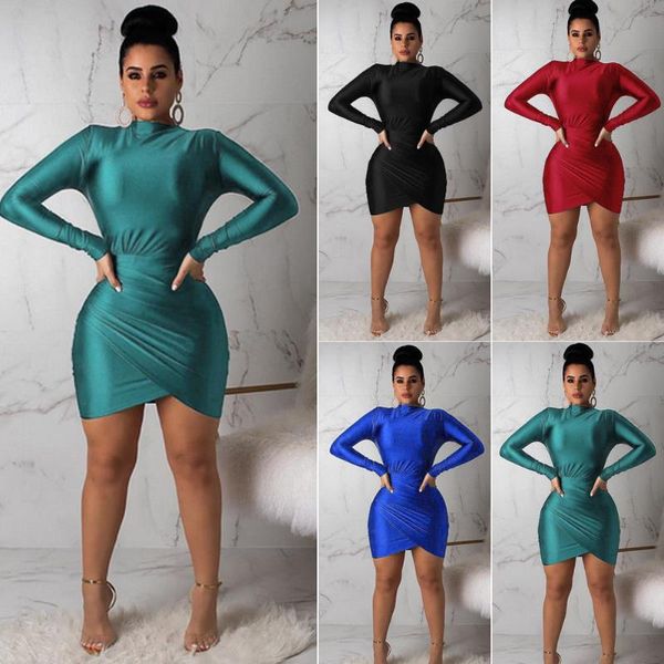casual dresses 2021 spring black short dress women turtleneck long sleeve mini bodycon female slim bandage split girl pencil, Black;gray
casual dresses 2021 spring black short dress women turtleneck long sleeve mini bodycon female slim bandage split girl pencil, Black;gray