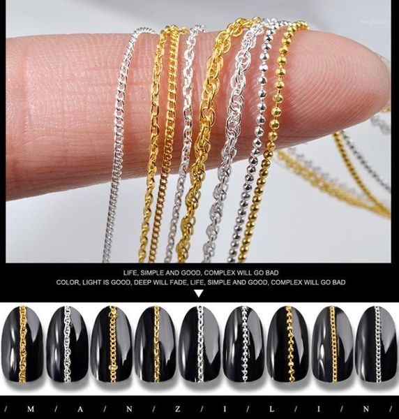 1pc fashion 3d gold silver nail metal 9 styles steel ball chain punk style uv gel polish diy art decoration1, Silver;gold
1pc fashion 3d gold silver nail metal 9 styles steel ball chain punk style uv gel polish diy art decoration1, Silver;gold