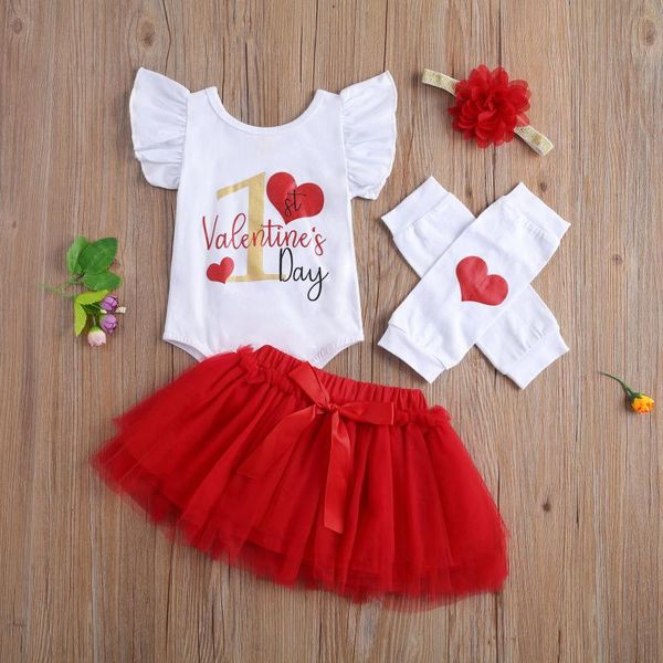 clothing sets baby girl's first valentine's day clothes born printed romper + tutu skirt headband 2 leg warmer outfits, White
clothing sets baby girl's first valentine's day clothes born printed romper + tutu skirt headband 2 leg warmer outfits, White
