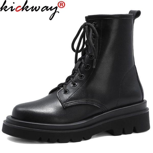 boots kickway fashion platform women black leather flat ankle for desgin lace up winter 42
boots kickway fashion platform women black leather flat ankle for desgin lace up winter 42