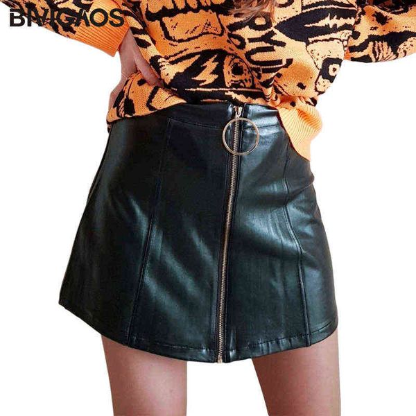 bivigaos women's fashion korean high waist mini skirts big ring zip pu leather skirt a-line skirt for spring autumn winter 211120, Black
bivigaos women's fashion korean high waist mini skirts big ring zip pu leather skirt a-line skirt for spring autumn winter 211120, Black