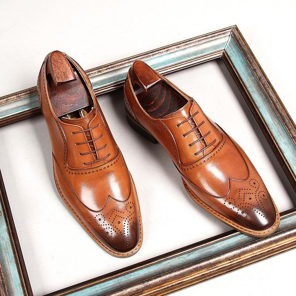 dress shoes black brown brogue men genuine leather wedding formal business office real cow high quality
dress shoes black brown brogue men genuine leather wedding formal business office real cow high quality